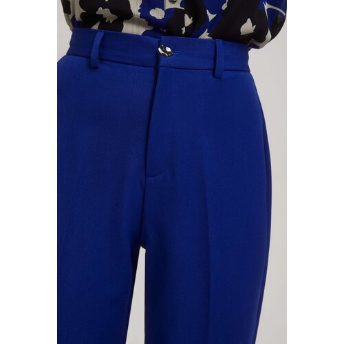 Marisse Blue Wide-Leg Creased Trousers Slike