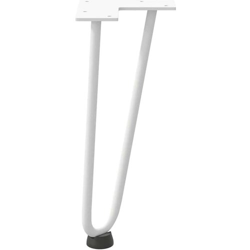  ukosnice noge za stol 4 kom bijele 30 cm čvrstog čelik Slike