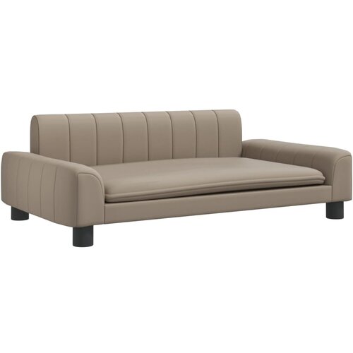 VidaXL Dječja fotelja boja cappuccina 90x53x30 cm od Umjetna koža Slike