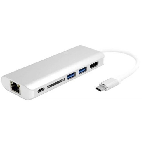 Linkom USB-C hub sa 2&times;USB 3.0, HDMI, SD i Gigabit RJ45 priključkom, crni Cene