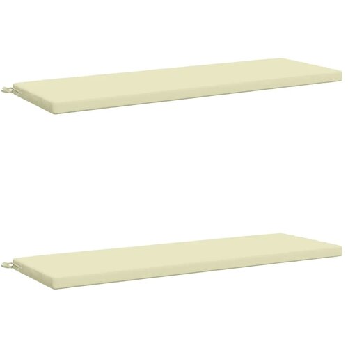  Jastučići za klupe - 2 dijela SOEST 2 kom. 100% poliester Krem - Krem 150 x 50 x 5 cm Poliester Slike