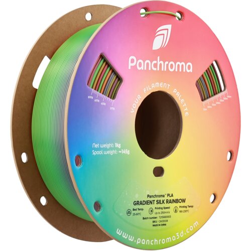 Polymaker panchroma pla gradient silk rainbow, 1.75 mm / 1000 g Slike