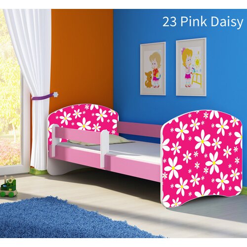  Dječji krevet ACMA s motivom, bočna roza 160x80 cm 23 Pink Daisy Cijene