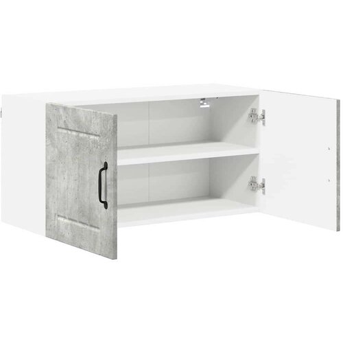 VidaXL zidni kuhinjski ormarić s policom betonski sivi 80 x 31 x 40 cm Slike