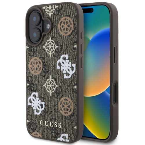 Guess originalni ovitek GUHMP16SP4PWPW za iphone 16 - magsafe - rjava Cene