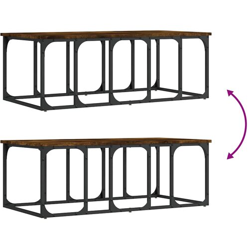  Stolić za kavu boja hrasta 100 x 50 x 35,5 cm konstruirano drvo Slike