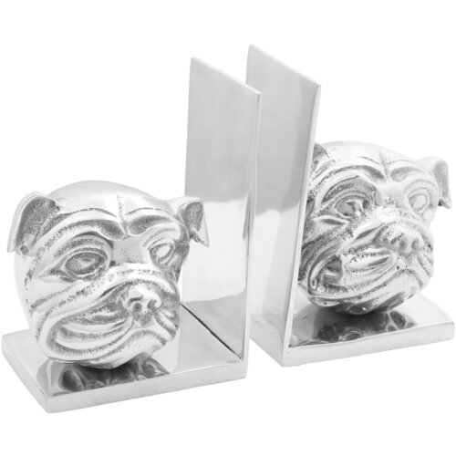 vidaXL Držač za knjige Set od 2 Srebrna Aluminij 8 x 12 x 16,5 cm Cijene