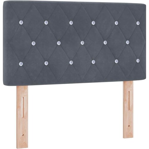  LED Box Spring Krevet s madracem Tamno siva 80 x 200 cm Bar&amp;scaron;un Slike
