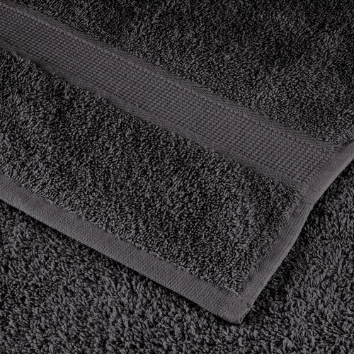  Ručnici za kupanje SOLUND 10 kom antracit 100x150cm 600 gsm Slike