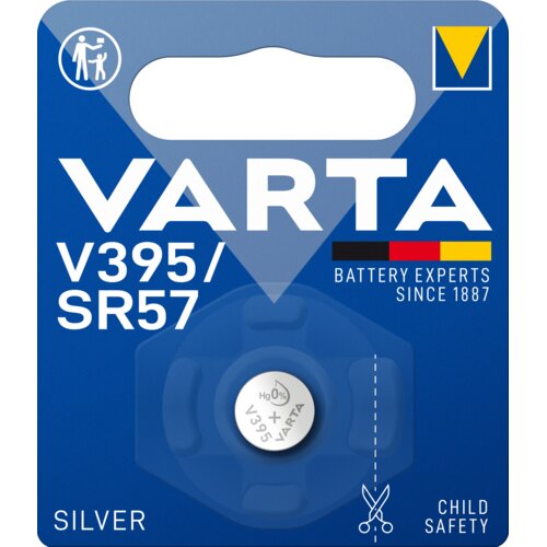 Varta Srebro-oksidna gumbna baterija SILVER V395/SR57 - 1 kos - 1 kos. Slike