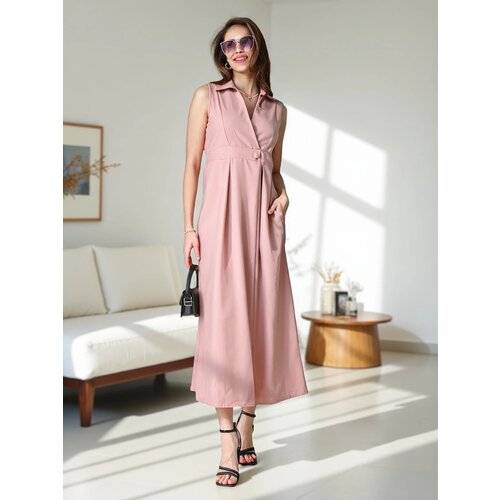 Resti Women's sleeveless dress with a wrap neckline Bizness Cene