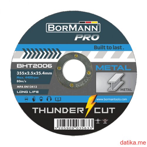 Bormann bHT2006-THUNDRE-CUT rezna ploca za metal 350x2.5mm Cene