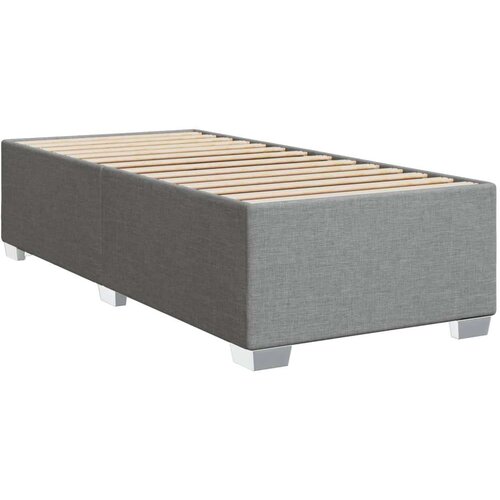 vidaXL Box spring krevet s madracem svjetlosivi 90x190 cm od tkanine Cene