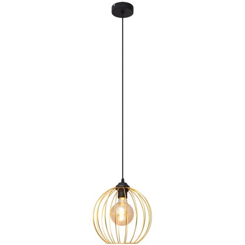  Luster na sajli MERCURE 1xE27/15W/230V zlatna/crna Slike