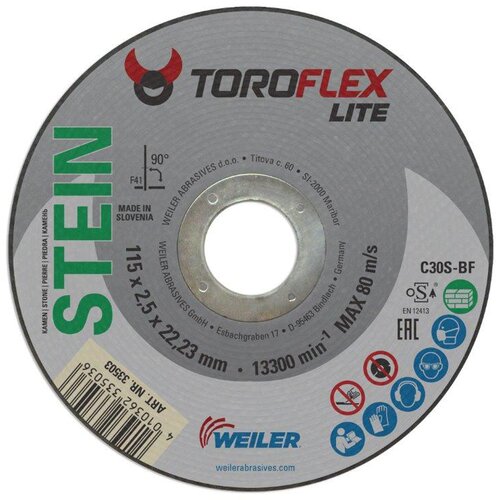 WEILER Rezna ploča za kamen 115x2,5x22 C30S-BF TOROFLEX LITE Cijene