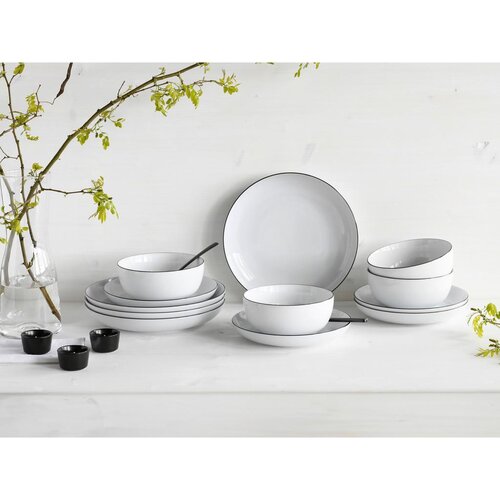 Creatable Jedilni Servis All Round Black Line, 12-Delni Slike