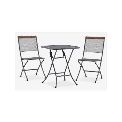  Stol i stolice 60x60cm, Siva Slike