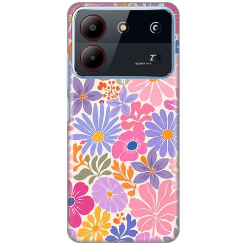  Maska za ZTE Blade A54 Suy Petals Silikonska Print Slike