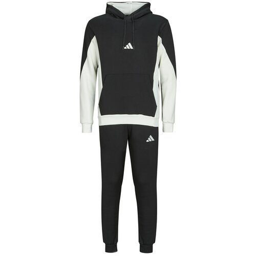 Adidas Fleece Colorblock Hooded Tracksuit Crna Slike