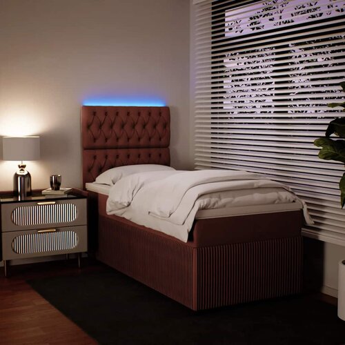 Box spring krevet s madracem ružičasti 90x190 cm bar&amp;scaron;unasti Slike