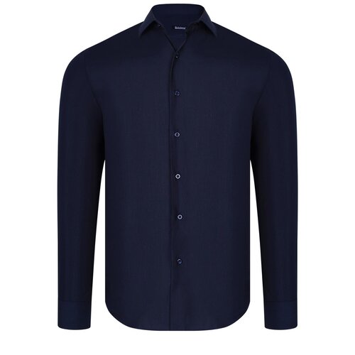 Dewberry G726 MEN'S SHIRT-PLAIN NAVY BLUE Slike