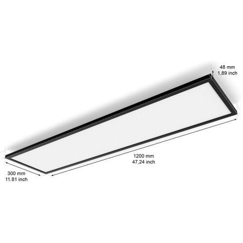 Philips prigu&amp;scaron;iva LED plafonsko svetlo Hue AURELLE LED/39W/230V 120x30 cm crna Slike