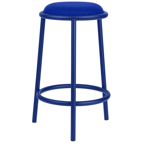 Noo.ma Plava metalna barska stolica (visine sjedala 68 cm) Hogo &amp;ndash; Slike