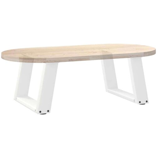  Noge za stolić U-oblika 2 kom bijele 40x(30-31) cm čelik Slike