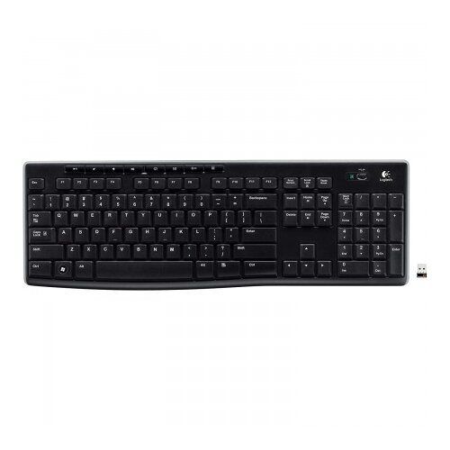 Logitech bežična tastatura K270, crno-siva Slike