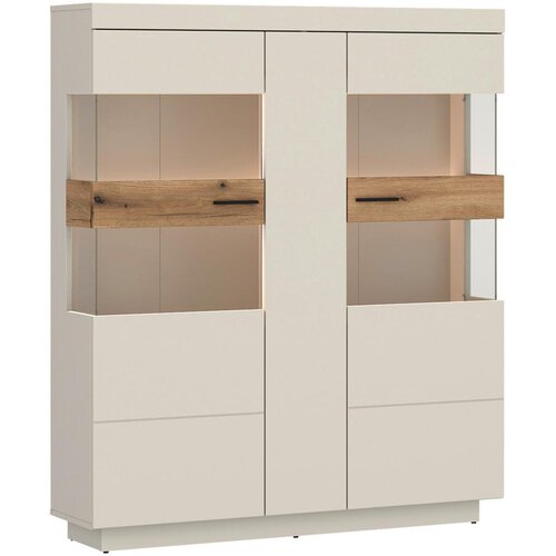 Modern Living Vitrina Lightning, Barva Hrasta, Ka&scaron;mir, Osvetlitev Cene