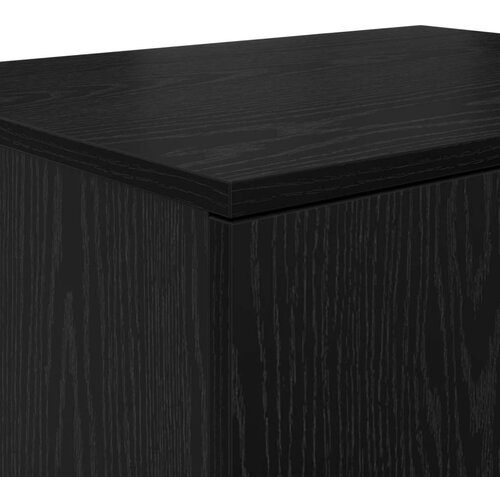  Crni ormar za pohranu 118x41x40 cm od konstruiranog drva Slike