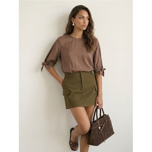 Sinsay Bluzica regular fit s viskozom Slike