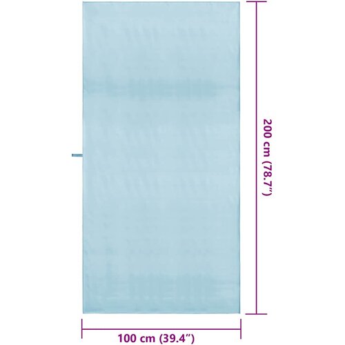  Sportski Ručnici 2 pcs Plava 200 x 100 cm Poliester i poliamid Slike