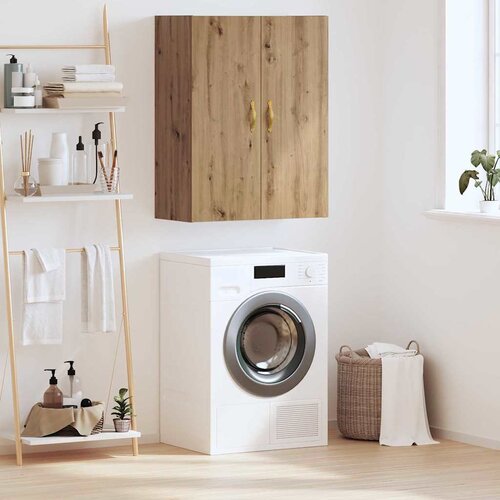 vidaXL Stenska omara artisan hrast 69,5 x 34 x 90 cm Konstruiran les Cene