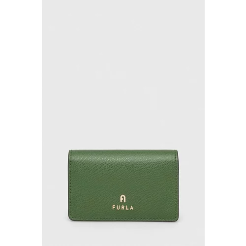 Furla Usnjena denarnica ženski, zelena barva