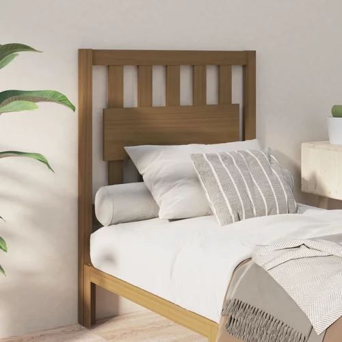  Uzglavlje za krevet boja meda 80,5x4x100 cm od masivne borovine