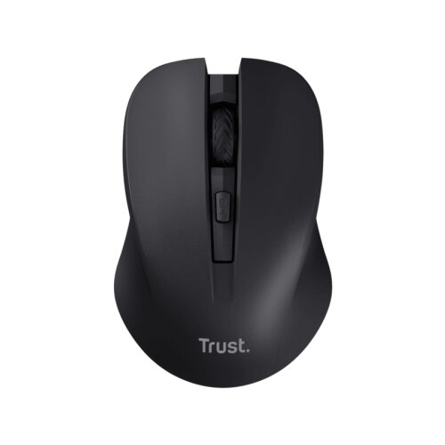 Trust Mydo silent wireless mi&amp;scaron;,crni, 1000-1800 dpi, objeruke, 4 tipke, tihi Slike