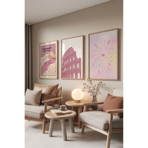WALLXPERT Ç-300803 - 3040 set dekorativnih slika (3 komada) Cene