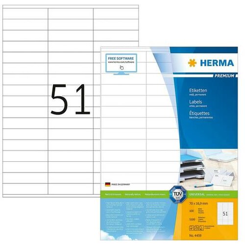 Herma etikete 70X17 A4/51 1/100 bela ( 02H4459 ) Cene