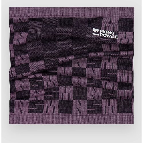 Mons Royale Ascender Merino Neck Warmer mauve / black Slike