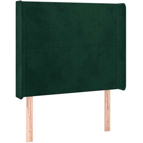  LED uzglavlje tamnozeleno 93x16x118/128 cm bar&amp;scaron;unasto Slike