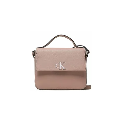 Calvin Klein Jeans Ročna torba Minimal Monogram Boxy Flap Cb19 K60K610330 Roza