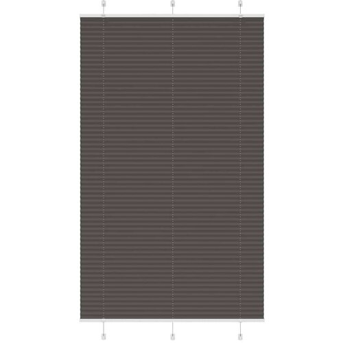 vidaXL Plisirana roleta crna 115x200 cm širina tkanine 114,4 cm Cijene