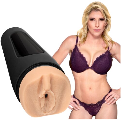 Doc Johnson Main Squeeze Cory Chase - realistična vagina masturbator (barva kože) Slike