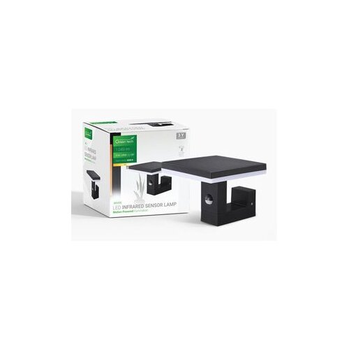  Svjetiljka zidna sa senzorom LED 15W 3000K crna Green Tech Cijene