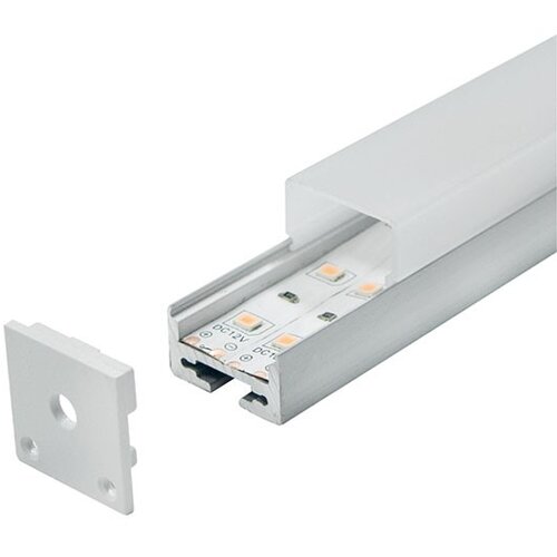 Mitea Lighting aluminijumski profil za led trake nadgradni set sa difuzorom 20x20x2000mm M623 MA623 Cene
