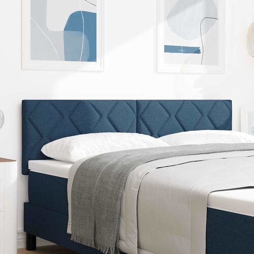  LED glava kreveta Plava 144 cm tkanina Cene