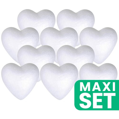  Polistirenska srca 5 cm - set od 10 komada Slike