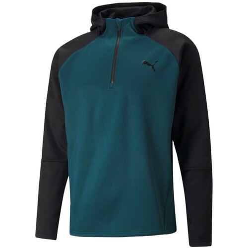 Puma Men's Train Off Season Hoodie PWRFleece Hoodie Varsity Green Cene