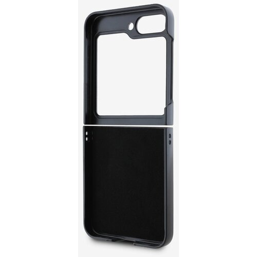 Dkny PU Leather Checkered Pattern and Stripe Samsung Galaxy Z Flip 6 Black Ovitek za telefon Vijolična Slike